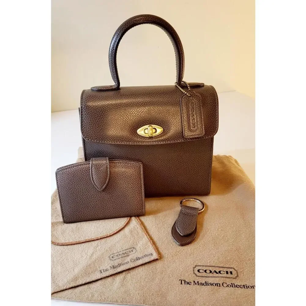 Vintage Coach Madison Collection Gracie Bag With (Bonus Set) in Graphite 4413 - Picture 1 of 17